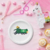 ごみ収集車のリサイクル ペーパープレート (パーティー)