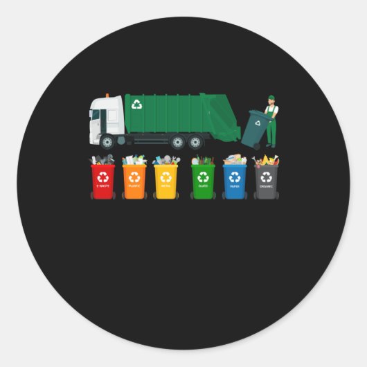 ごみ収集車のリサイクル ラウンドシール (正面)