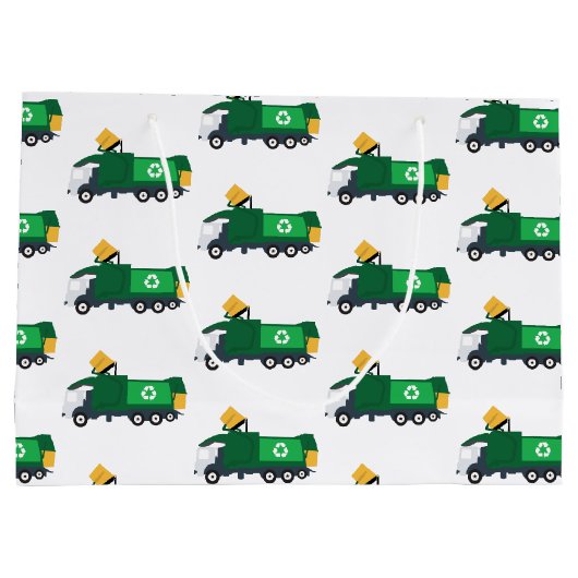 ごみ収集車のリサイクル ラージペーパーバッグ (裏面)