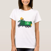 ごみ収集車のリサイクル Tシャツ (正面)