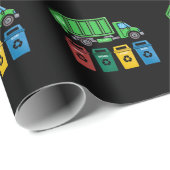 ごみ収集車の子どもたちがトラックをリサイクル ラッピングペーパー (ロールコーナー)