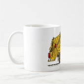 ごみ収集車の屑のコレクターの建築のマグ コーヒーマグカップ (左)