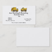 ごみ収集車の建設業カード 名刺 (正面/裏面)