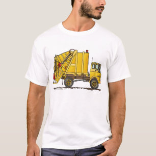 ごみ収集車の後部積込み機の服装 Tシャツ