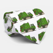 ごみ収集車の緑のタイ ネクタイ (ロール)