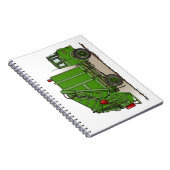 ごみ収集車の緑 ノートブック (右側)