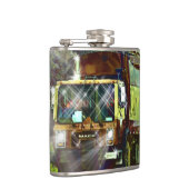 ごみ収集車の運転者、屑トラック フラスク (右)