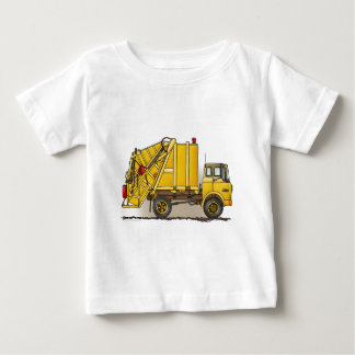 ごみ収集車2の建築の乳児のTシャツ ベビーTシャツ