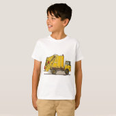 ごみ収集車2の建築の子供のTシャツ Tシャツ (正面フル)