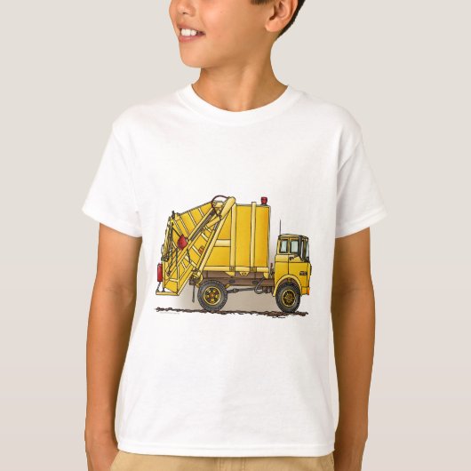 ごみ収集車2の建築の子供のTシャツ Tシャツ (正面)