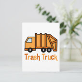 ごみ収集車 ポストカード (スタンド正面)
