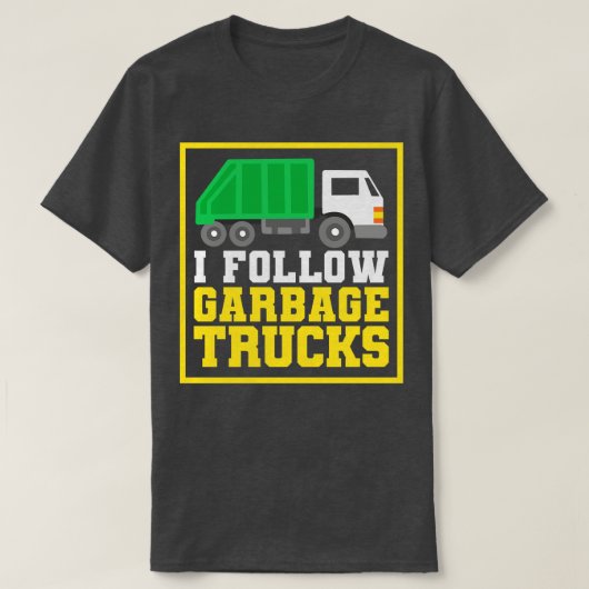 ごみ収集車 Tシャツ (デザイン正面)