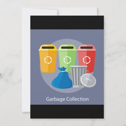 ごみ収集 リサイクル 招待状 (正面)