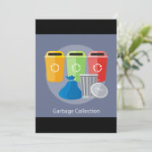 ごみ収集 リサイクル 招待状 (スタンド正面)