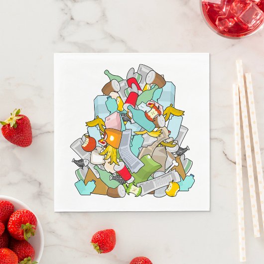 ごみ山ごみゴミのナプキン スタンダードランチョンナプキン