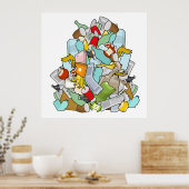 ごみ山 ポスター (キッチン)