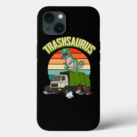 ごみ恐竜リサイクルごみトラック運転手ごみ Case-Mate iPhoneケース (裏面)