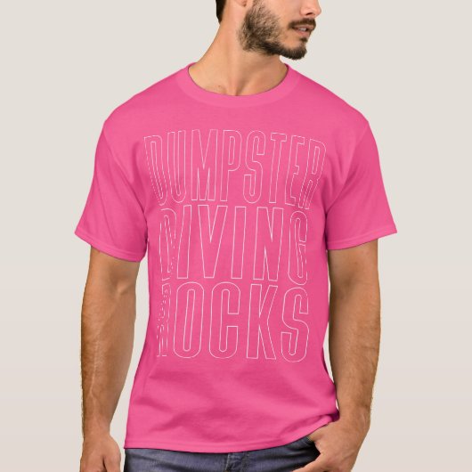 ごみ捨てダイビングロック Tシャツ (正面)