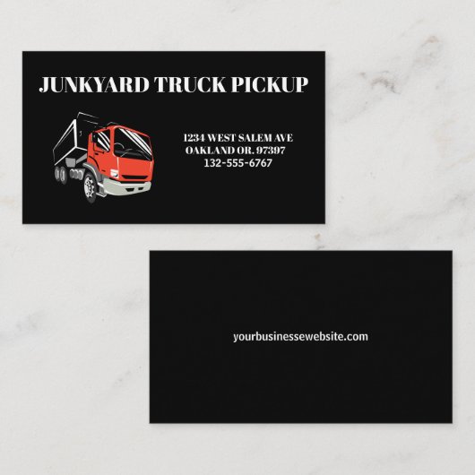 ごみ捨て場のピックアップ 名刺 (正面/裏面)