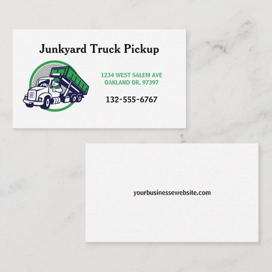 ごみ捨て場ピックアップ漫画の男 名刺 (正面/裏面)