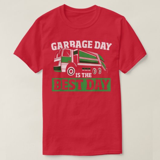 ごみ日廃棄物管理ごみ輸送機Gar Tシャツ (デザイン正面)