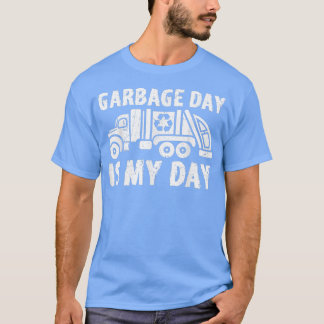 ごみ笑顔のトラック汚れた缶リサイクル日ダス Tシャツ