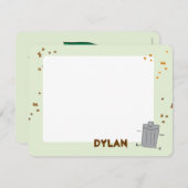 ごみ箱ありがとう ノートカード (正面/裏面)