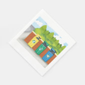 ごみ箱ごみナプキンのリサイクル スタンダードランチョンナプキン (角)