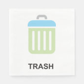 ごみ箱ごみ箱ナプキン スタンダードランチョンナプキン (正面)
