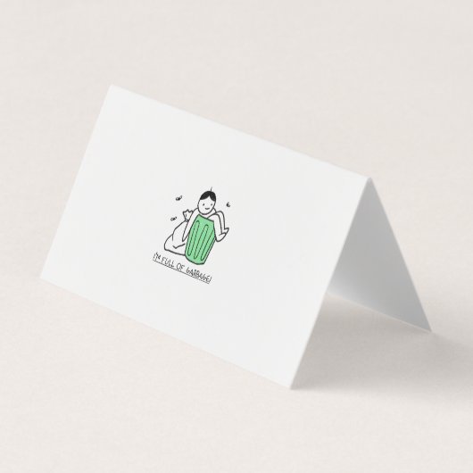 ごみ箱と卑劣な引用文 名刺 (正面)