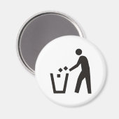 ごみ箱のサイン マグネット (正面/裏面)