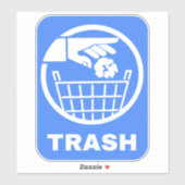 ごみ箱のサイン – リサイクル用ごみ箱 シール (シート)