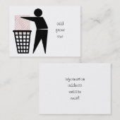 ごみ箱のシンボル（写真の追加） 名刺 (正面/裏面)