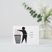 ごみ箱のシンボル（写真の追加） 名刺 (スタンド正面)