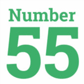 ごみ箱のビン番号（最大2桁） シール (正面)