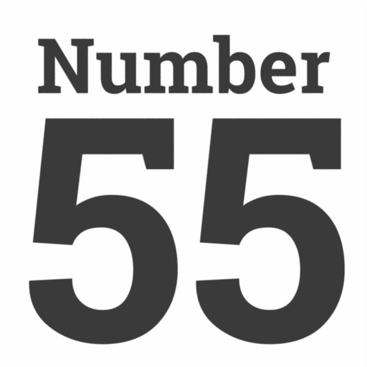 ごみ箱のビン番号（最大2桁） シール (正面)