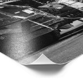 ごみ箱の男性：ニューヨーク フォトプリント            (角)