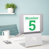 ごみ箱または空き箱の番号指独身の数 シール (デスク上のノートパソコン)