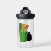 ごみ箱を引っ張る ウォーターボトル (正面)