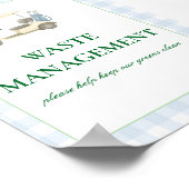 ごみ箱サインゴルフテーマ ポスター (角)