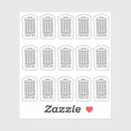 ごみ箱デイガベージトラッカーミニプランナー シール