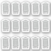 ごみ箱デイガベージトラッカーミニプランナー シール (正面)