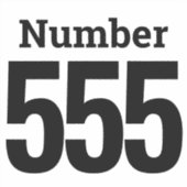 ごみ箱ビン番号（最大3桁） シール (正面)