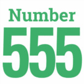 ごみ箱ビン番号（最大3桁） シール (正面)