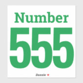 ごみ箱ビン番号（最大3桁） シール (シート)