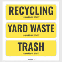 ごみ箱廃棄物処理場のアドレス付きリサイクル