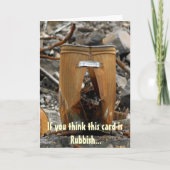 ごみ箱誕生日カード カード (正面)