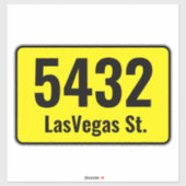 ごみ箱 – カスタムごみ箱のアドレス番号 シール (シート)