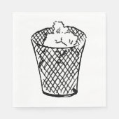 ごみ箱 スタンダードランチョンナプキン (正面)