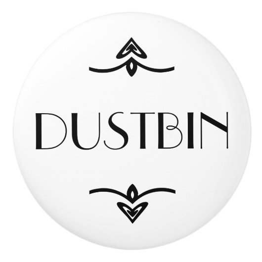 ごみ箱 セラミックノブ (正面)